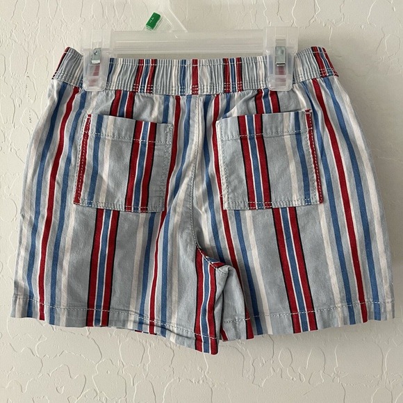 Dip Apparel Kids Unisex Blue Striped Shorts, Size 4T - Picture 3 of 3